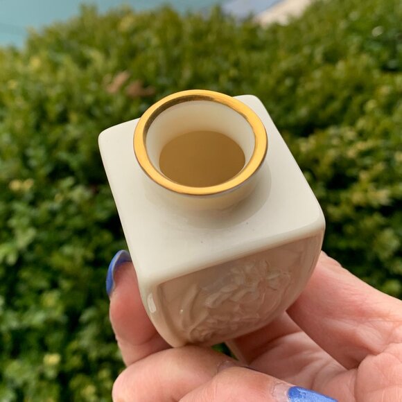 Vtg 80s LENOX Mini Iris Vase - Picture 8 of 10